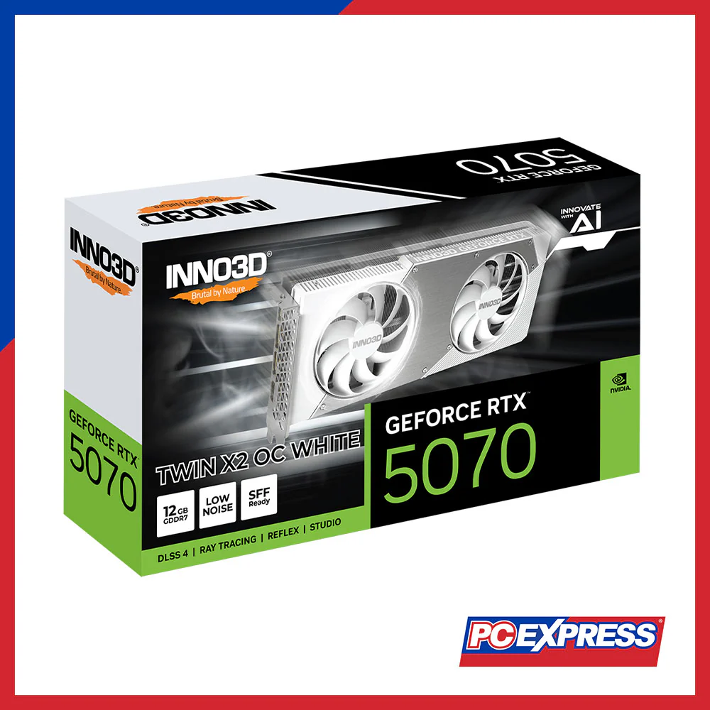 INNO3D GeForce RTX™ 5070 TWIN X2 OC 12GB GDDR7 192-bit Graphics card (White) - Image 3