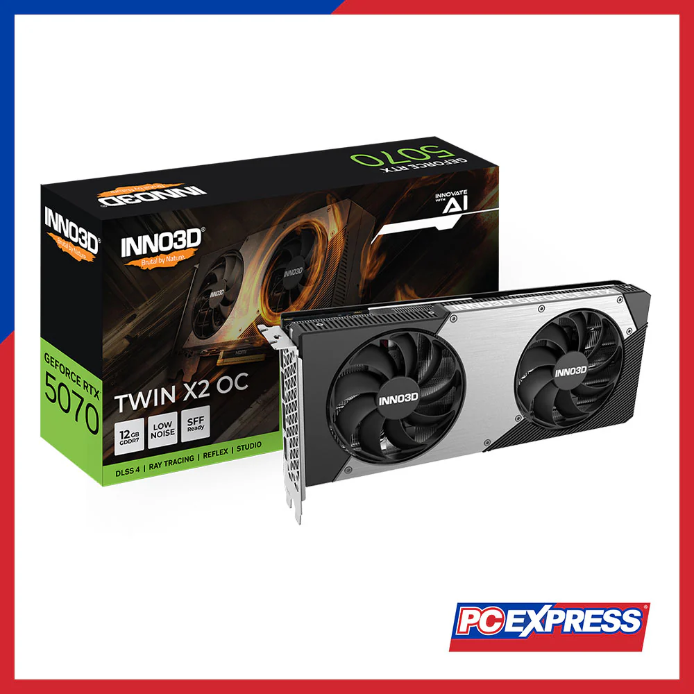INNO3D GeForce RTX™ 5070 TWIN X2 OC 12GB GDRR7 192-bit Graphics Card