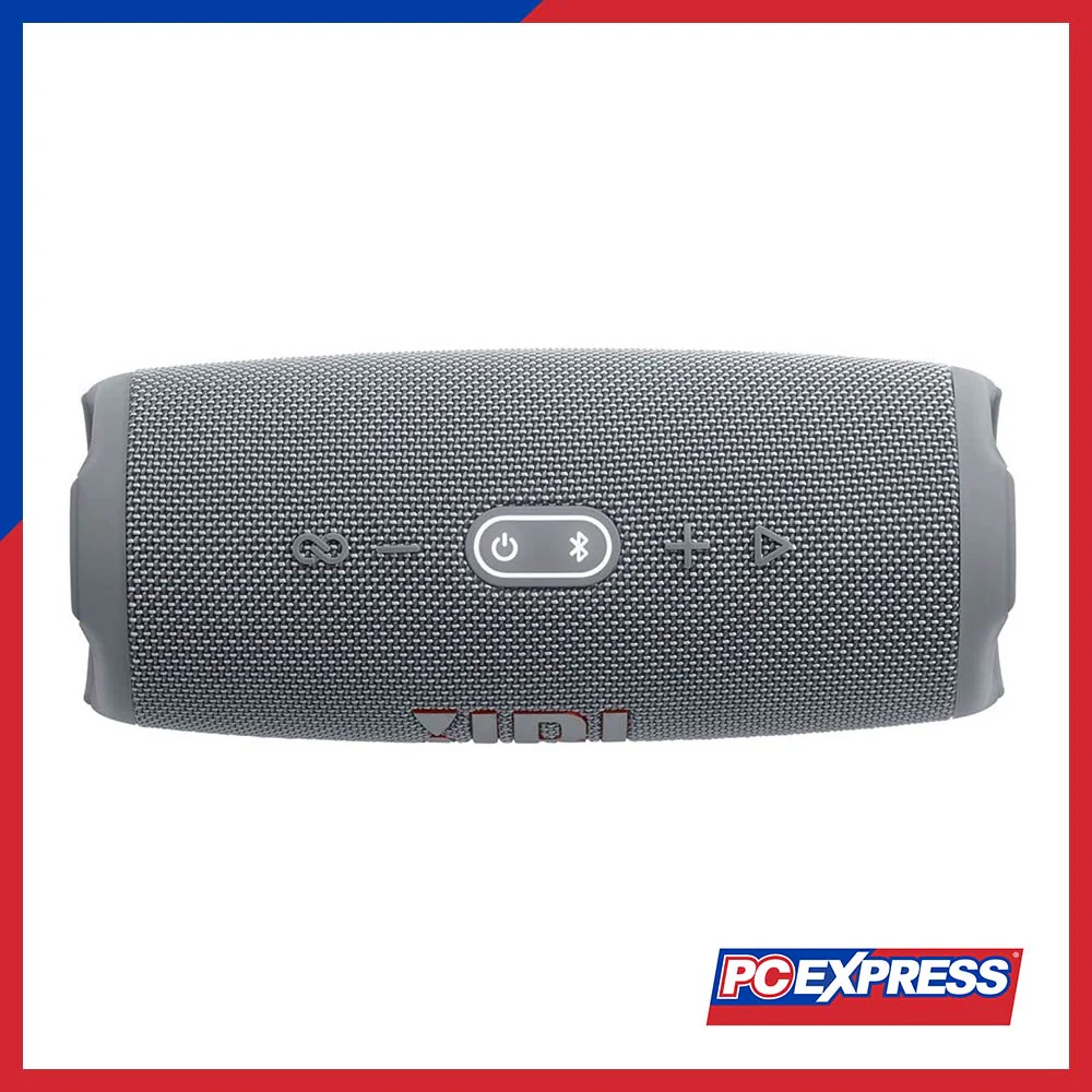 JBL Charge 5 Portable Waterproof Bluetooth Speaker (Gray) - Image 3