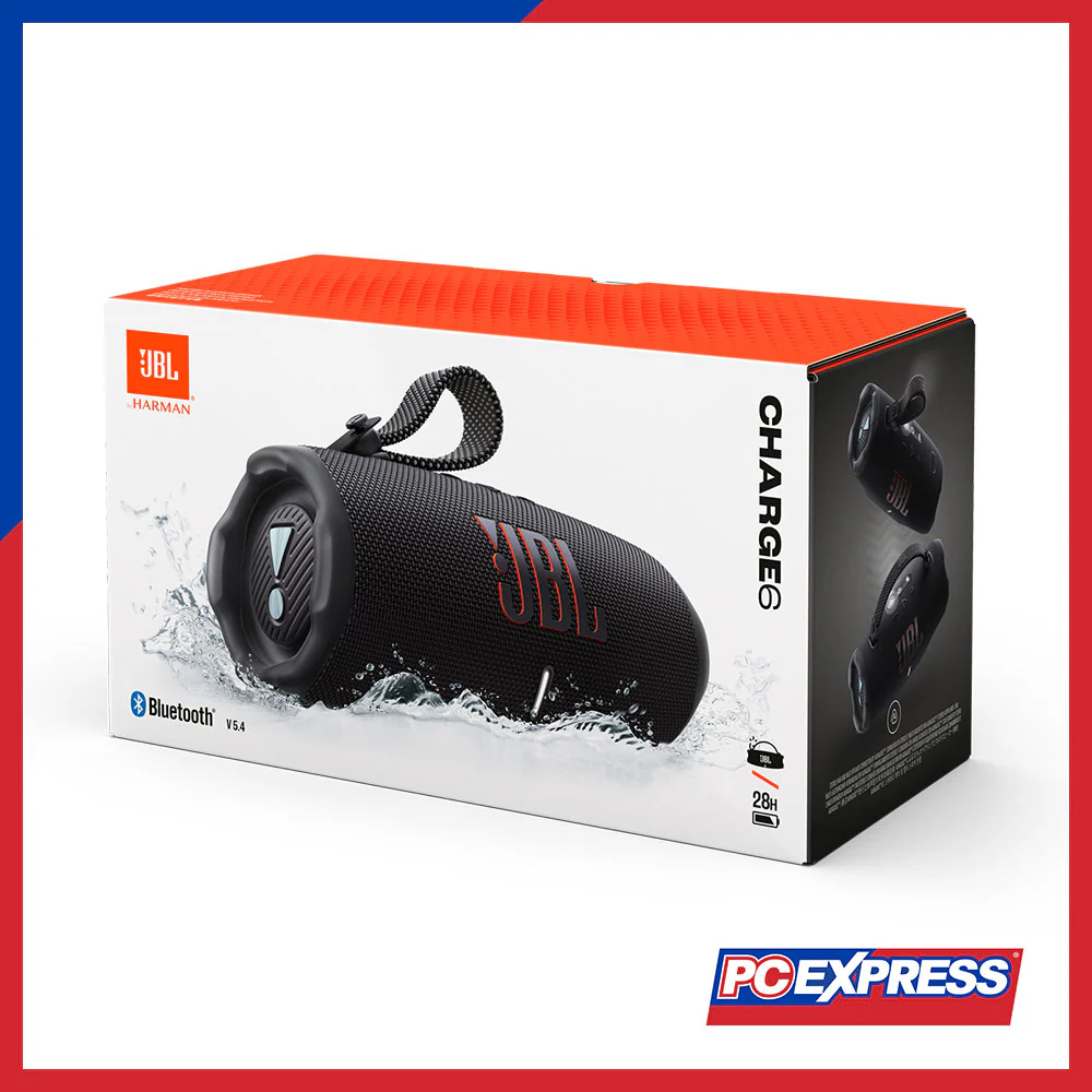 JBL Charge 6 Portable Waterproof and Drop-Proof Bluetooth Speaker - Black - Image 14