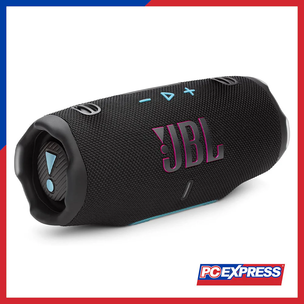 JBL Charge 6 Portable Waterproof and Drop-Proof Bluetooth Speaker - Funky Black