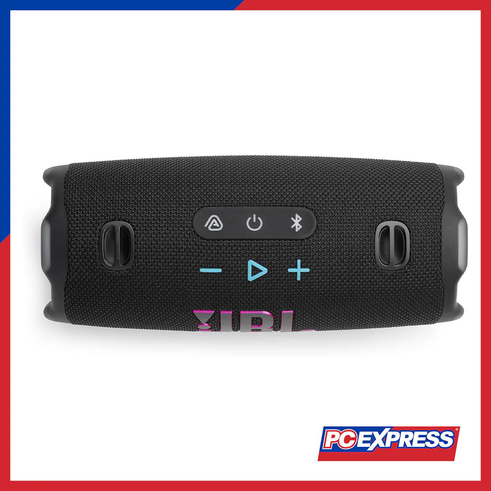 JBL Charge 6 Portable Waterproof and Drop-Proof Bluetooth Speaker - Funky Black - Image 2