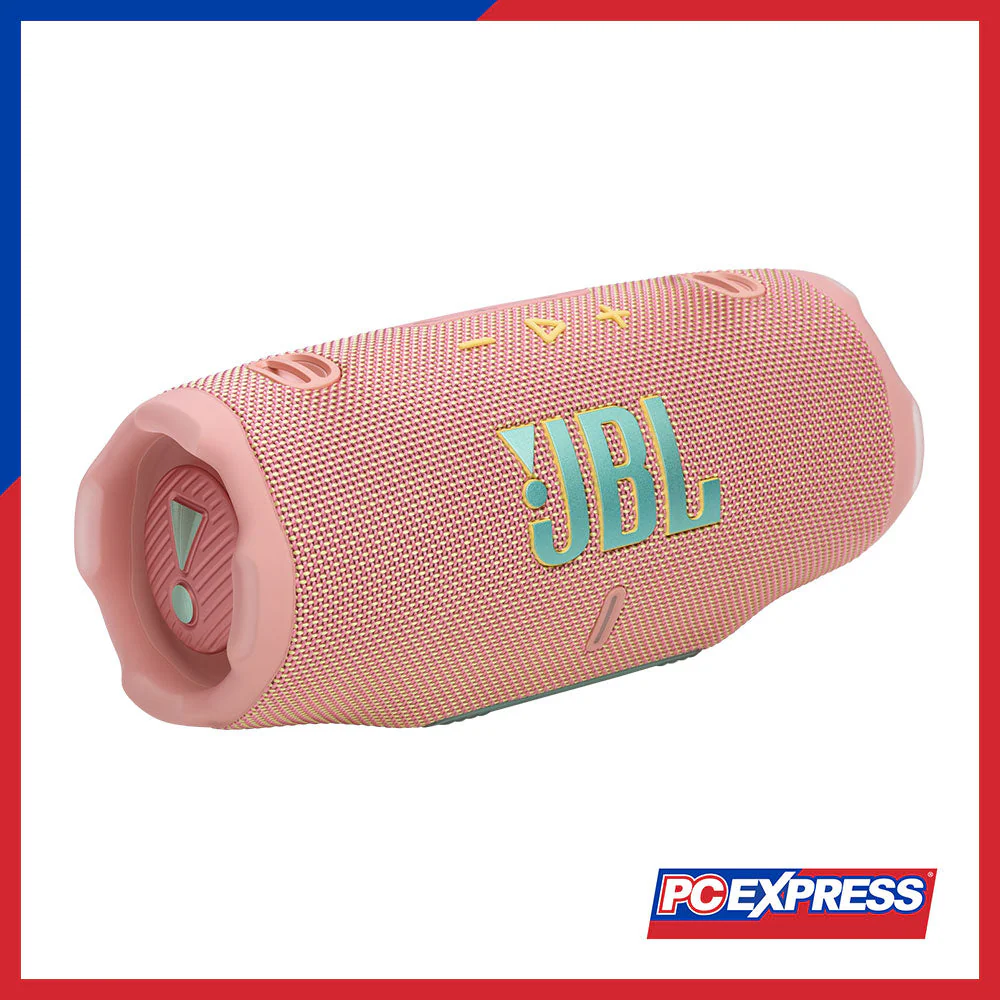 JBL Charge 6 Portable Waterproof and Drop-Proof Bluetooth Speaker - Pink - Image 3