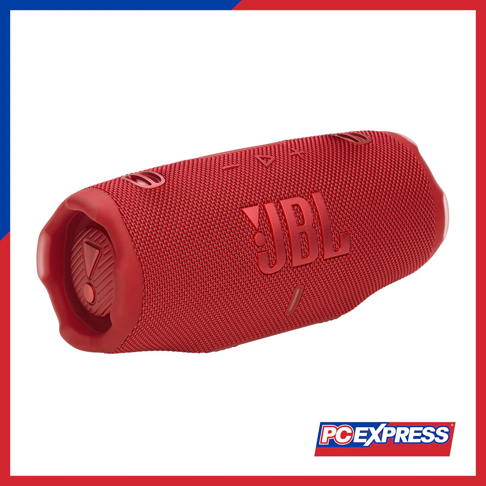 JBL Charge 6 Portable Waterproof and Drop-Proof Bluetooth Speaker - Red - Image 12