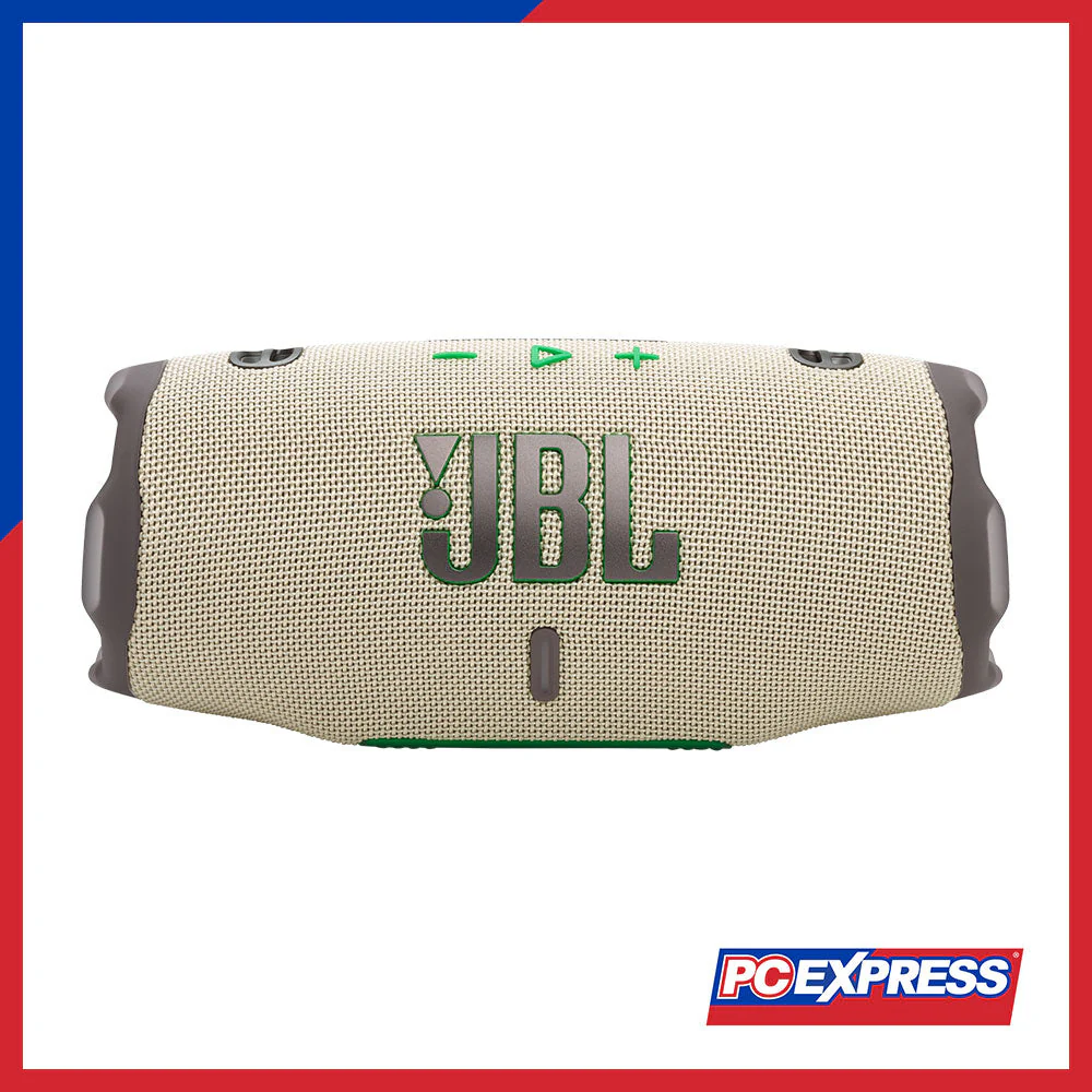JBL Charge 6 Portable Waterproof and Drop-Proof Bluetooth Speaker - Sand
