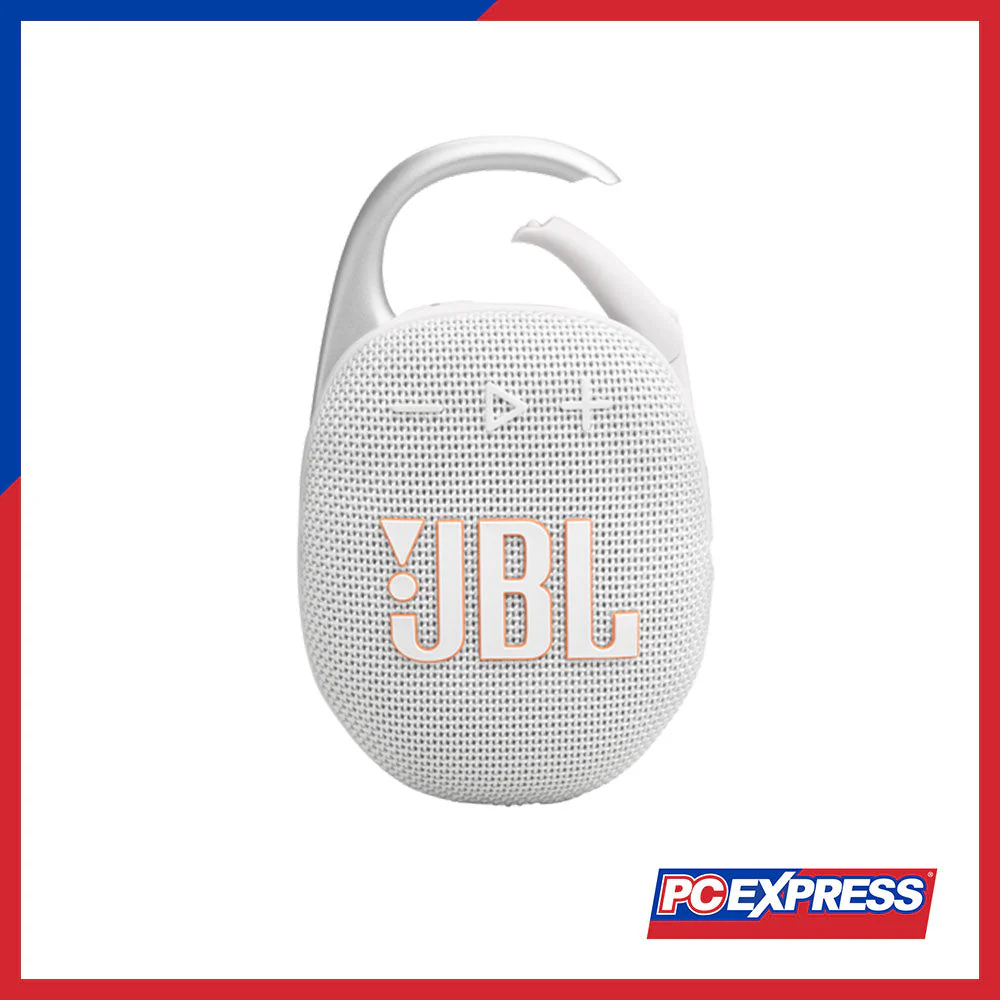 JBL Clip 5 Ultra-Portable Waterproof Bluetooth Speaker (White) - Image 2