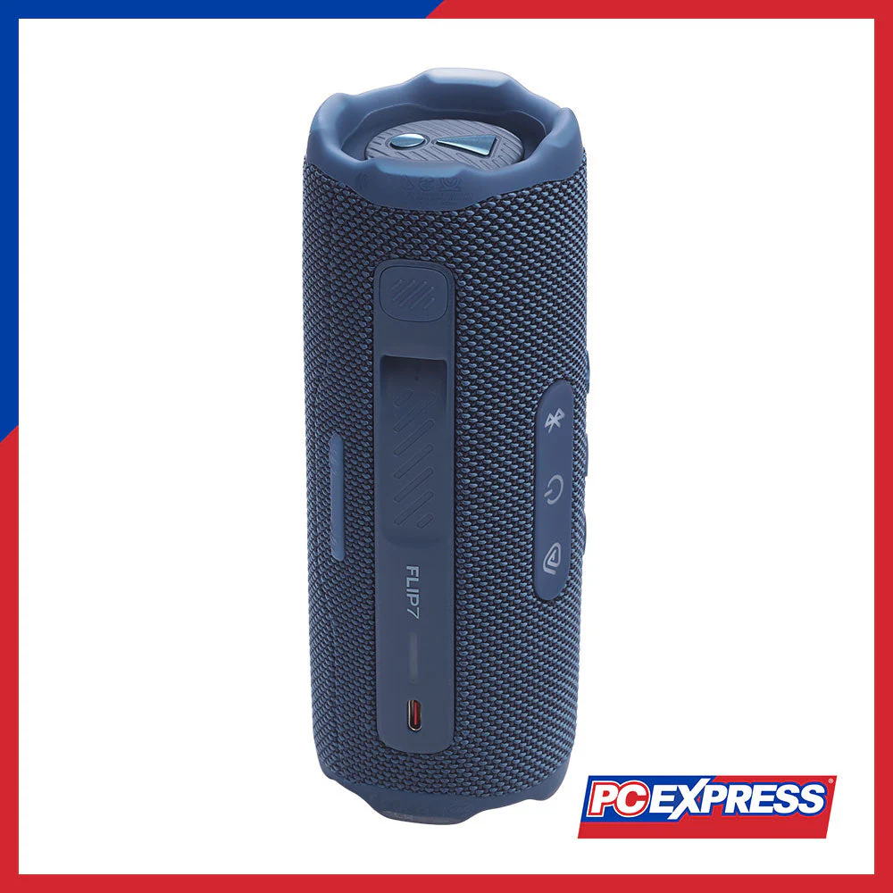 JBL Flip 7 Portable Waterproof and Drop-Proof Bluetooth Speaker - Blue - Image 3