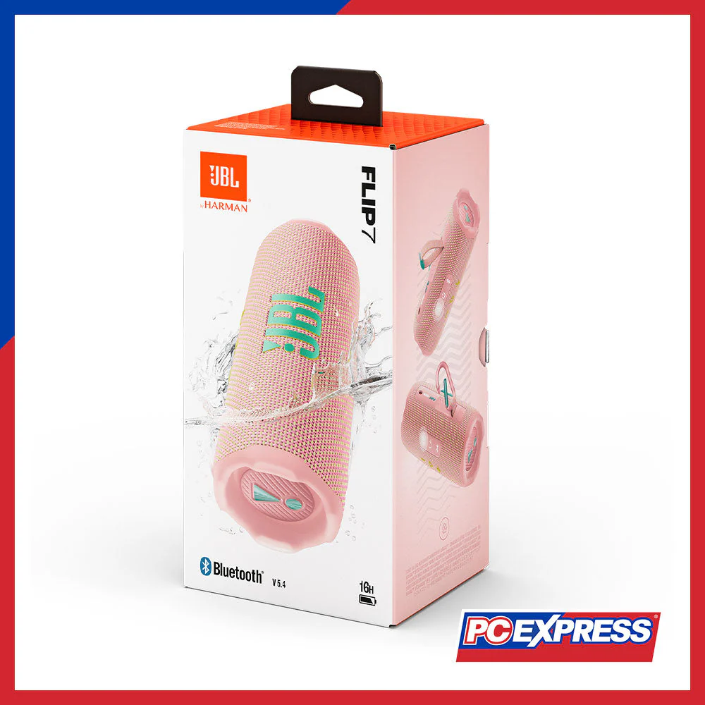 JBL Flip 7 Portable Waterproof and Drop-Proof Bluetooth Speaker - Pink - Image 7