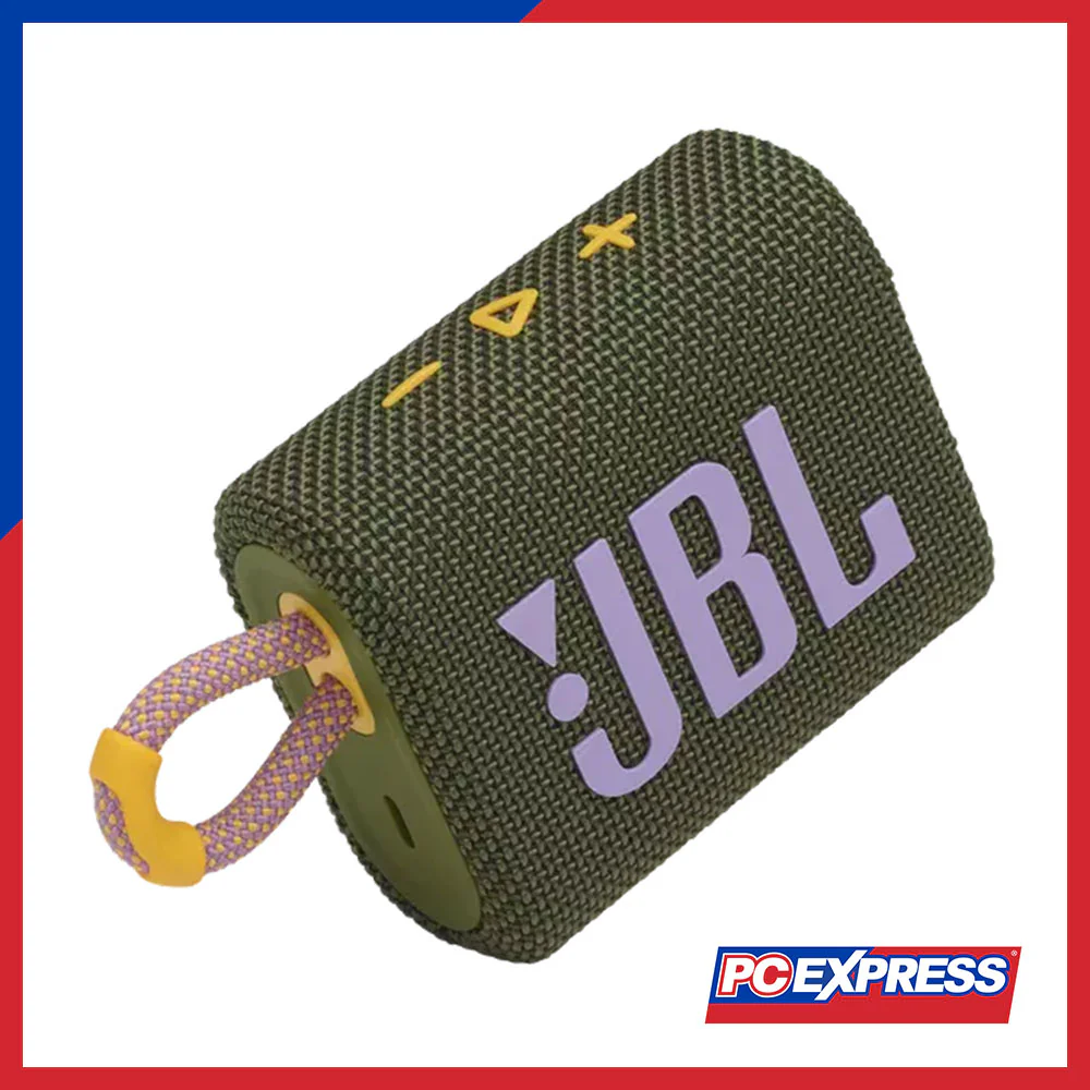 JBL GO 3 Portable Waterproof Bluetooth Speaker (Green) - Image 6