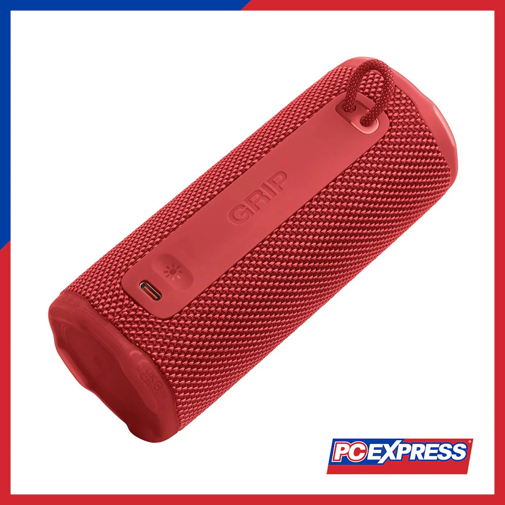 JBL Grip Compact Bluetooth Speaker with Pro Sound & Ambient Light - Red - Image 4