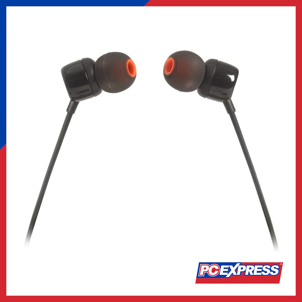 JBL Tune 110 In-Ear Headphones - Black - Image 3