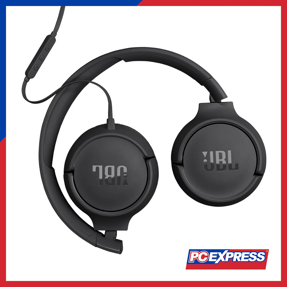 JBL Tune 520C USB-C Wired On-Ear Headphones - Black - Image 4