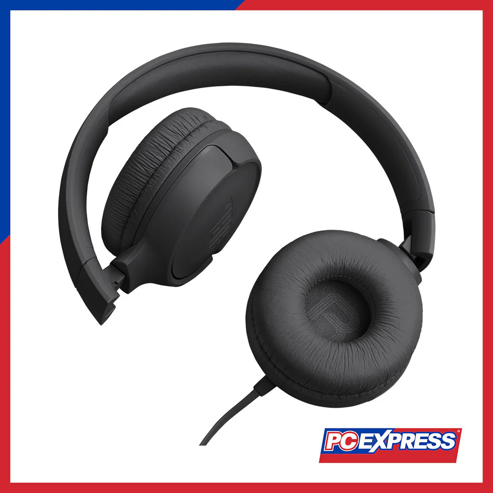 JBL Tune 520C USB-C Wired On-Ear Headphones - Black - Image 5