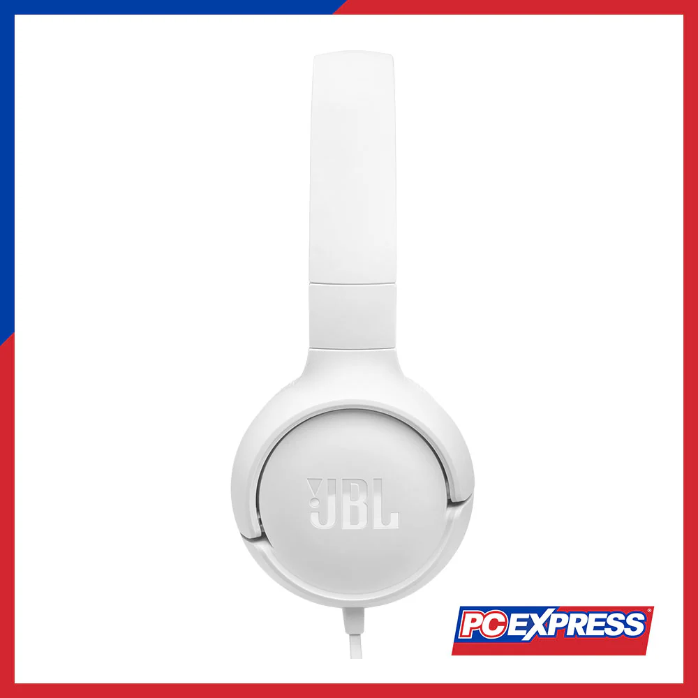 JBL Tune 520C USB-C Wired On-Ear Headphones - White - Image 2