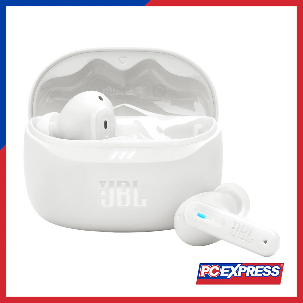 JBL Tune Beam 2 True Wireless Noise Cancelling Earbuds - White