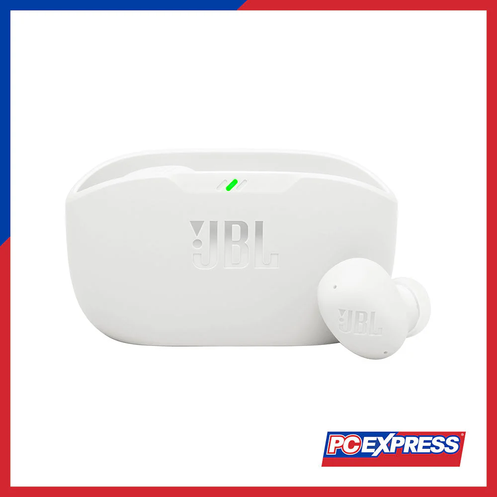JBL Wave Buds 2 True Wireless Noise Cancelling Earbuds - White - Image 2