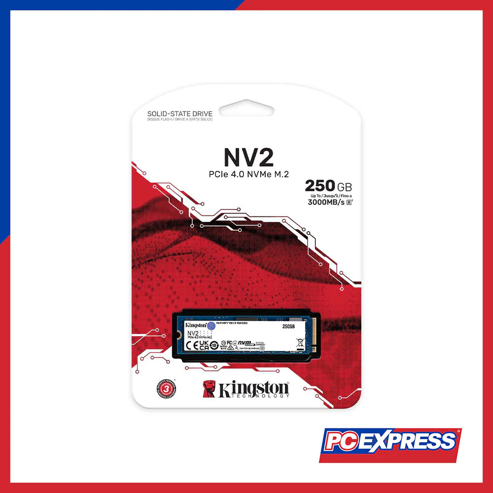 KINGSTON 250GB NV2 PCIE NVME M.2 (SNV2S/250G) Solid State Drive - Image 3
