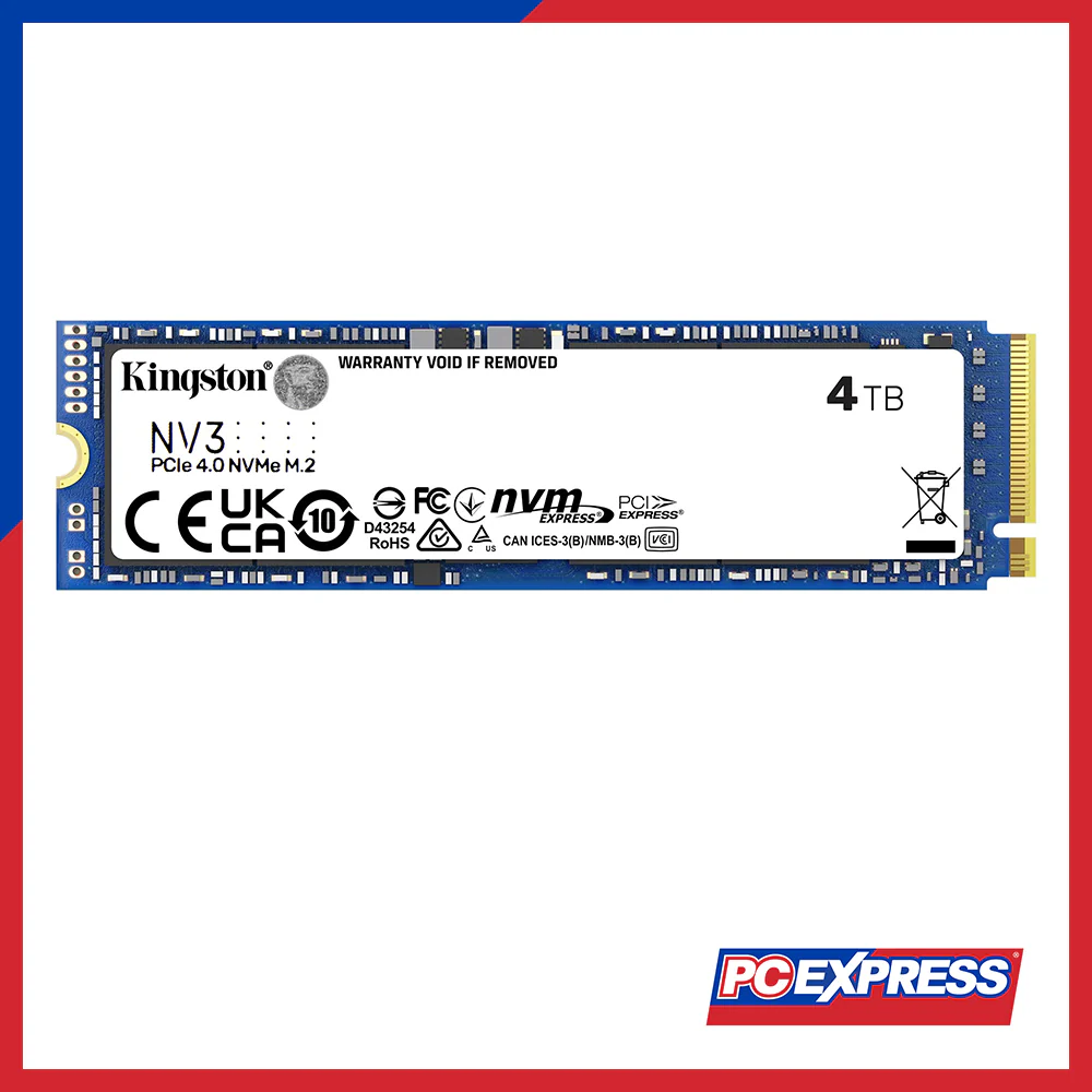 KINGSTON 4TB NV3 M.2 PCIe NVMe Solid State Drive