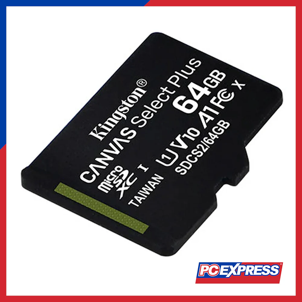 KINGSTON Canvas Select Plus Micro SD (SDCS2/64GB) 100MB/S With Adapter Memory Card