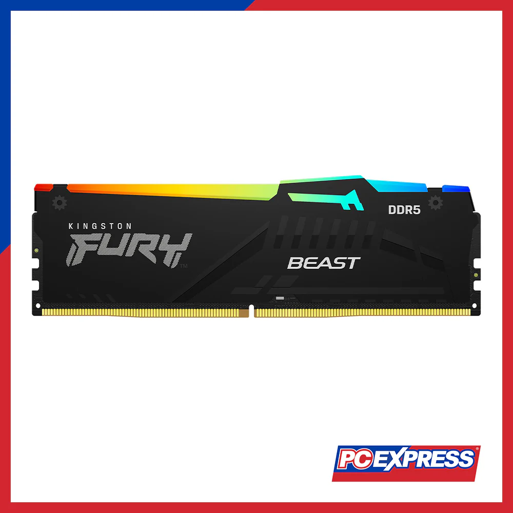 KINGSTON FURY 32GB DDR5 RGB 6000MT/S (2X16GB) UDIMM Desktop Memory - Black - Image 2