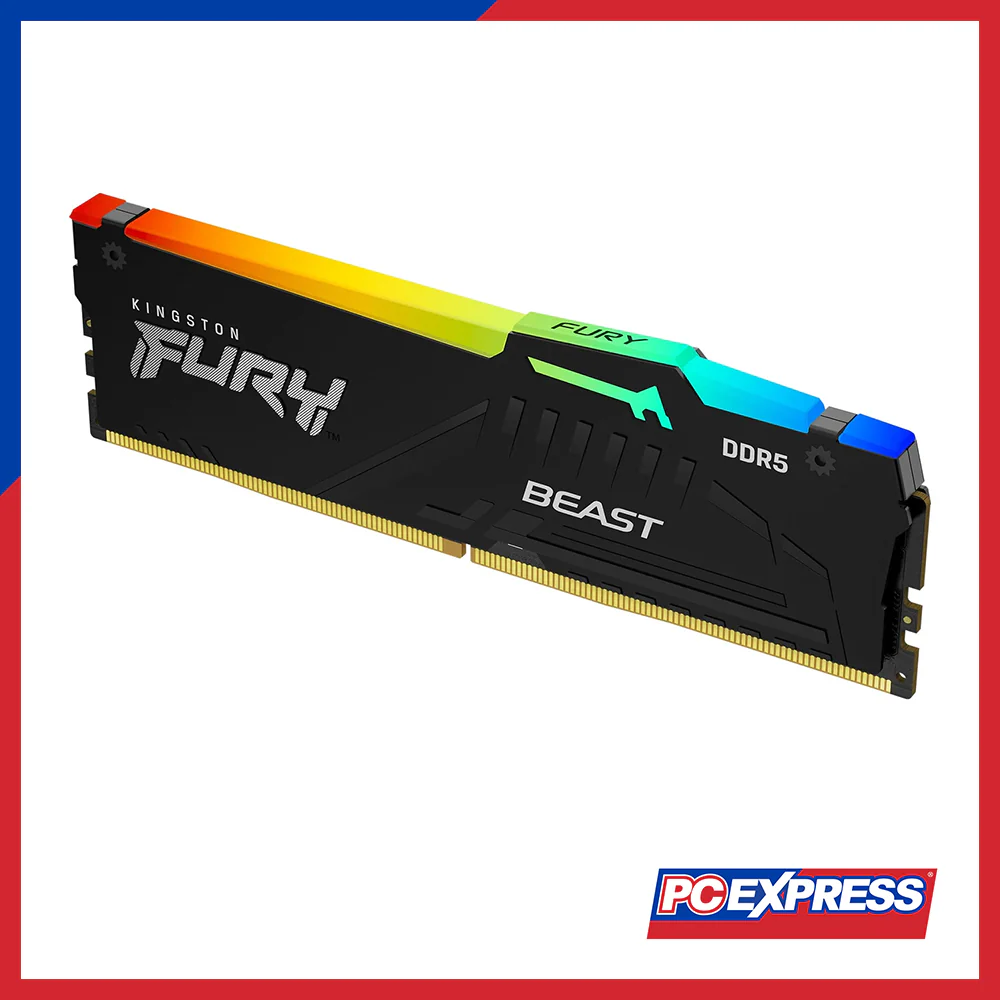 KINGSTON Fury Beast 16GB (1X16GB) (KF560C40BBA-16) 6000MT/S RGB DDR5 UDIMM Memory - Black - Image 2