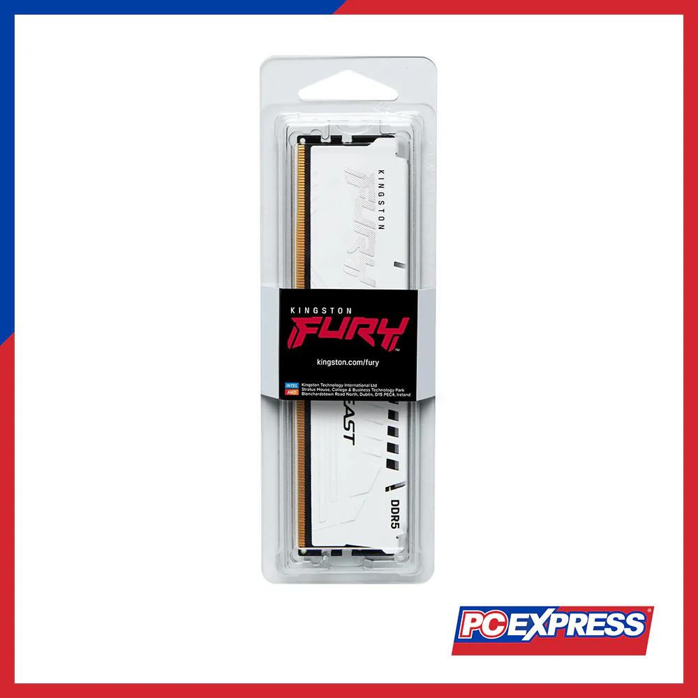 KINGSTON Fury Beast 16GB (1X16GB) (KF560C40BW-16) 6000MT/S DDR5 UDIMM Memory - White - Image 3