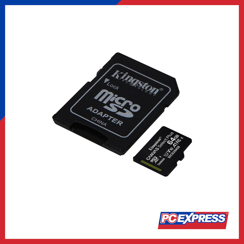 KINGSTON Micro-SD 64GB CL10 with Adapter - Image 2