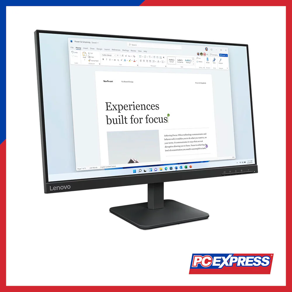 LENOVO 23.8" L24-4E IPS Monitor - Image 3