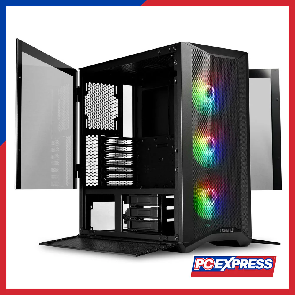 LIAN LI LANCOOL II Mesh Tempered Glass Chassis (Black)
