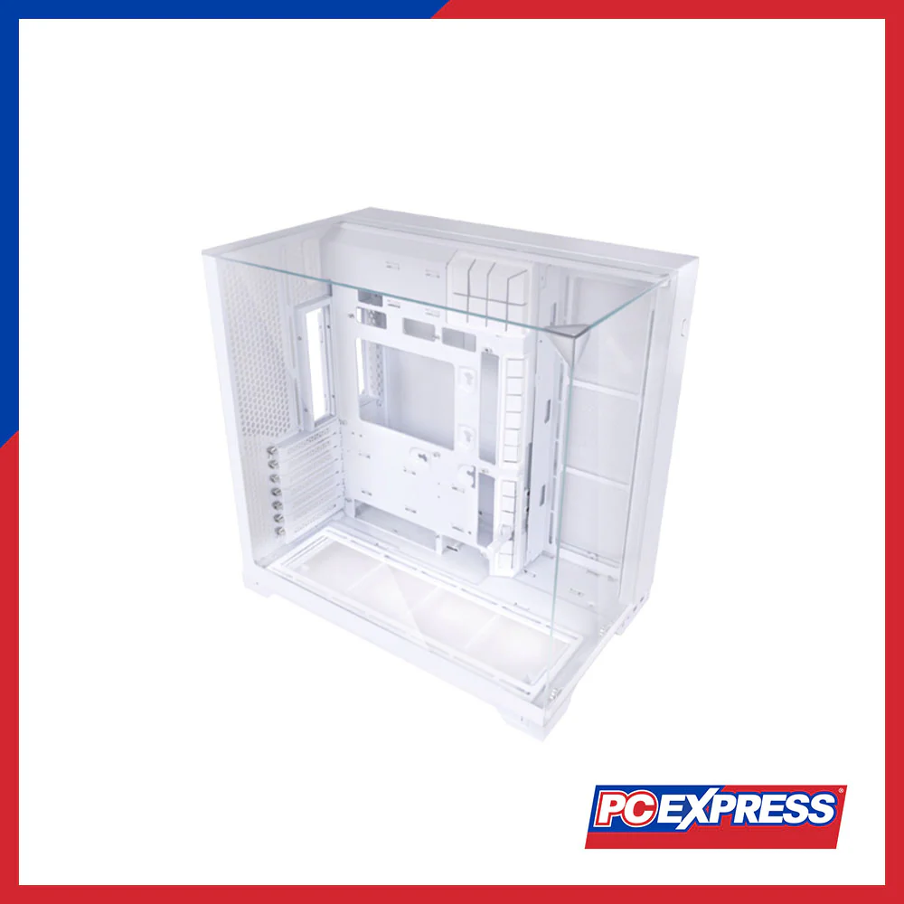 LIAN LI O11 Vison Compact Tempered Glass Tower Chassis (White) - Image 2