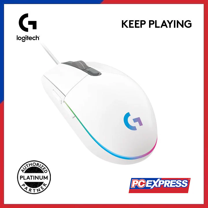 LOGITECH G102 LIGHTSYNC RGB GAMING MOUSE (WHITE) - Image 3