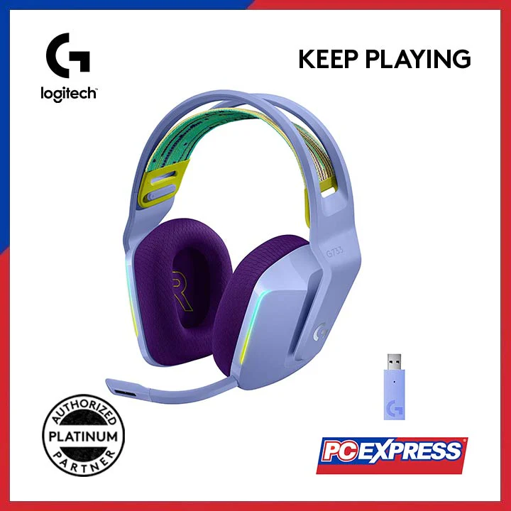 LOGITECH G733 Lightspeed RGB Wireless Gaming Headset (Lilac) - Image 3