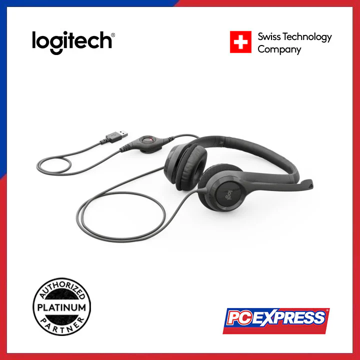 LOGITECH H390 USB W/ Mic Headset - Image 2