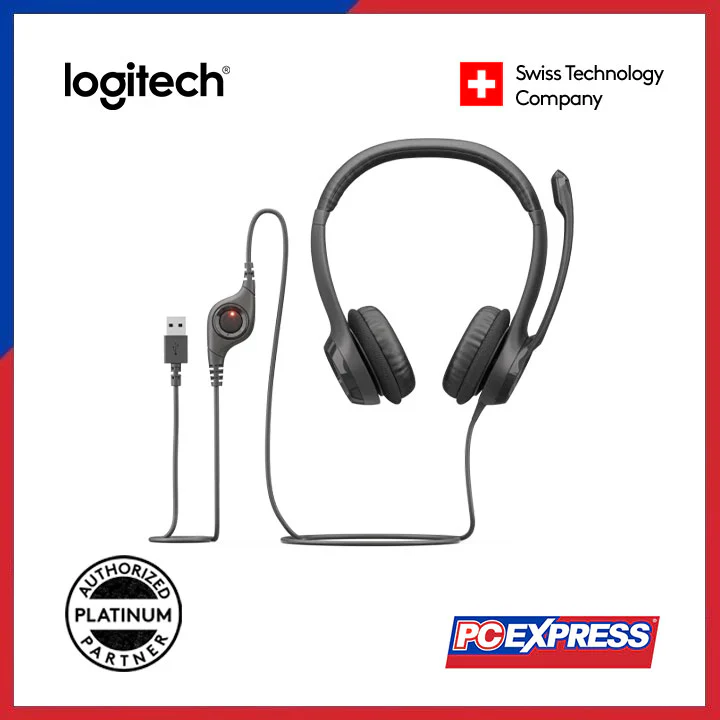 LOGITECH H390 USB W/ Mic Headset - Image 5