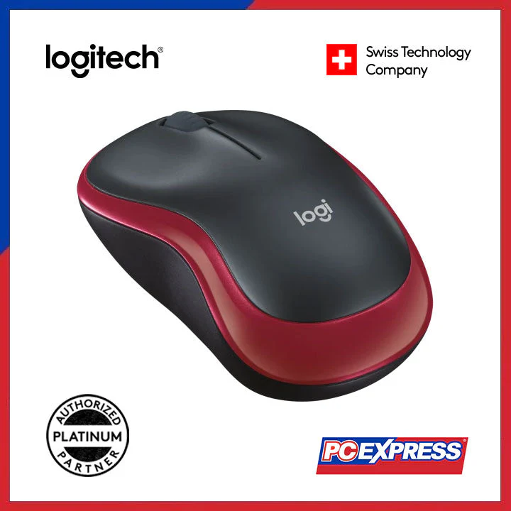 LOGITECH M185 Wireless Mouse (Red) - Image 2