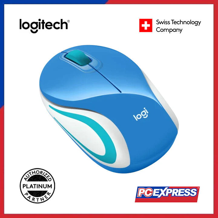 LOGITECH M187 MINI Wireless Mouse (Blue) - Image 3
