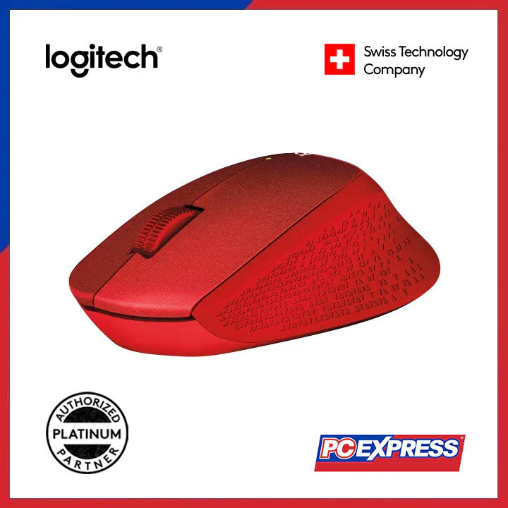 LOGITECH M331 SILENT PLUS Wireless Mouse (Red) - Image 3