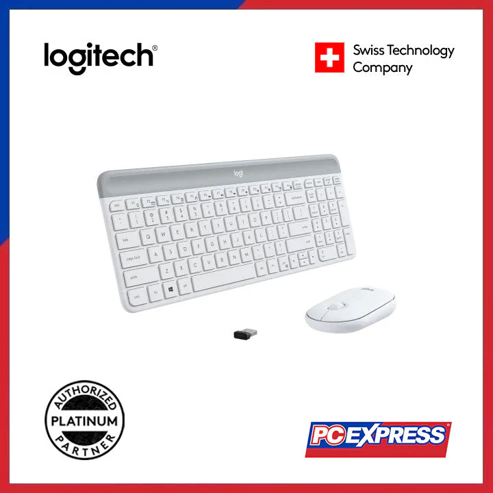 LOGITECH MK470 SLIM Wireless Keyboard and Mouse Combo (Off White) - Image 4