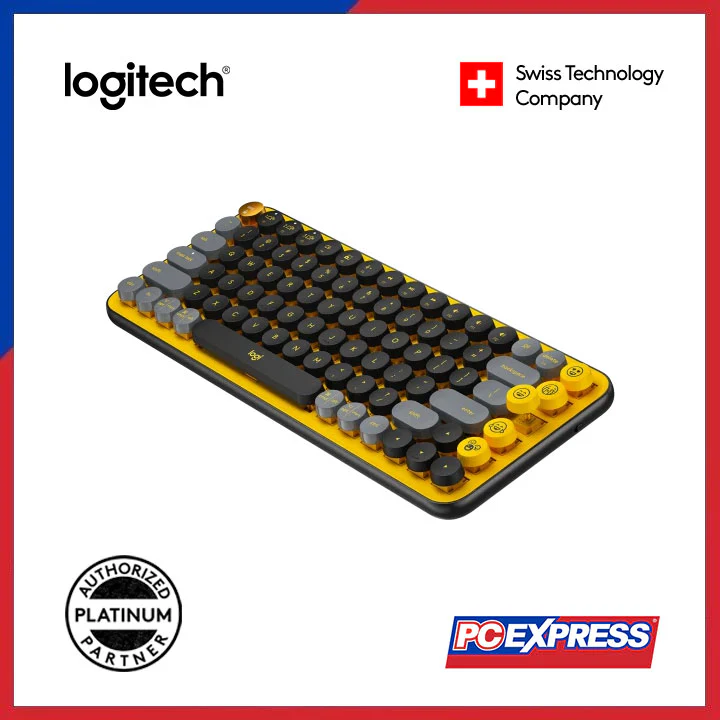 LOGITECH POP Keys Wireless Mechanical Keyboard (Blast) - Image 2