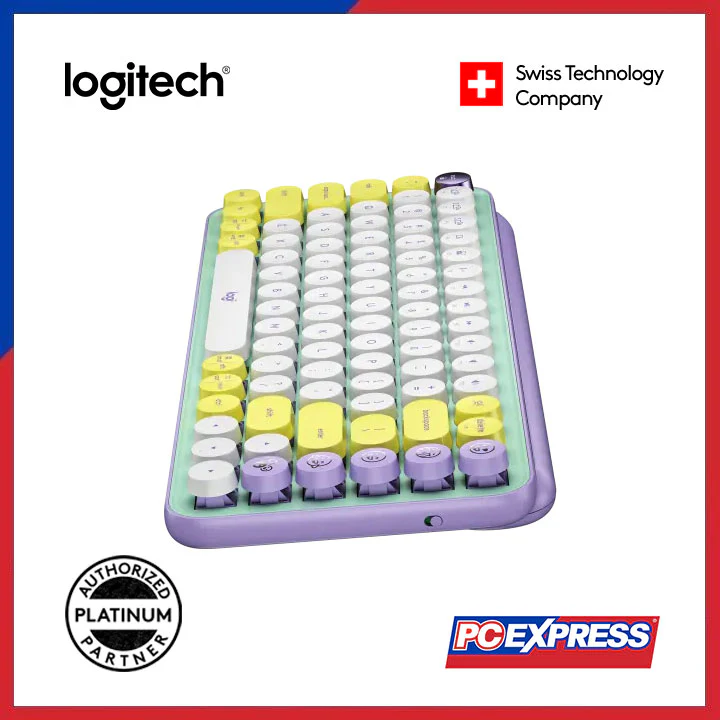 LOGITECH POP Keys Wireless Mechanical Keyboard (Daydream) - Image 4
