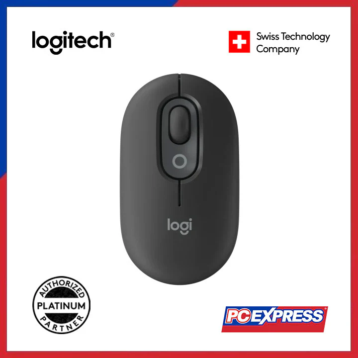 LOGITECH POP Wireless Mouse with Customizable Emoji (Graphite) - Image 7