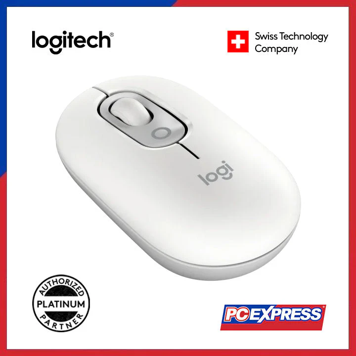 LOGITECH POP Wireless Mouse with Customizable Emoji (Off White) - Image 2