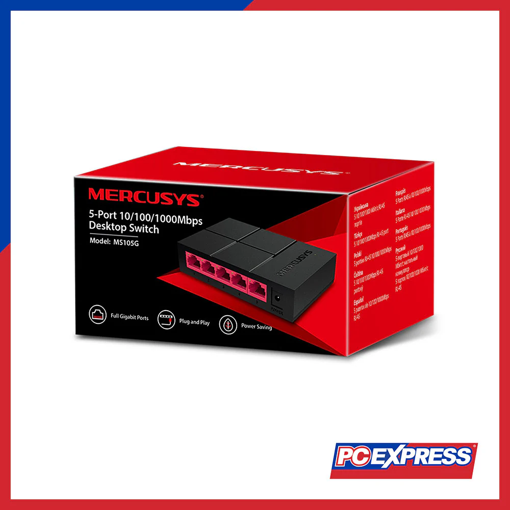 MERCUSYS 5-PORT MS105GS Desktop Switch - Image 3