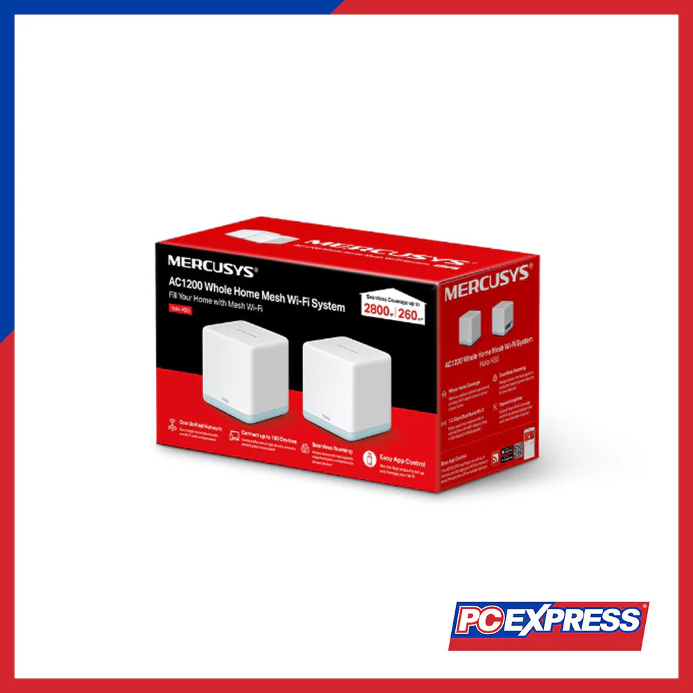 MERCUSYS HALO H30 (2-Pack) AC1200 Whole Home Mesh Wi-Fi System - Image 3
