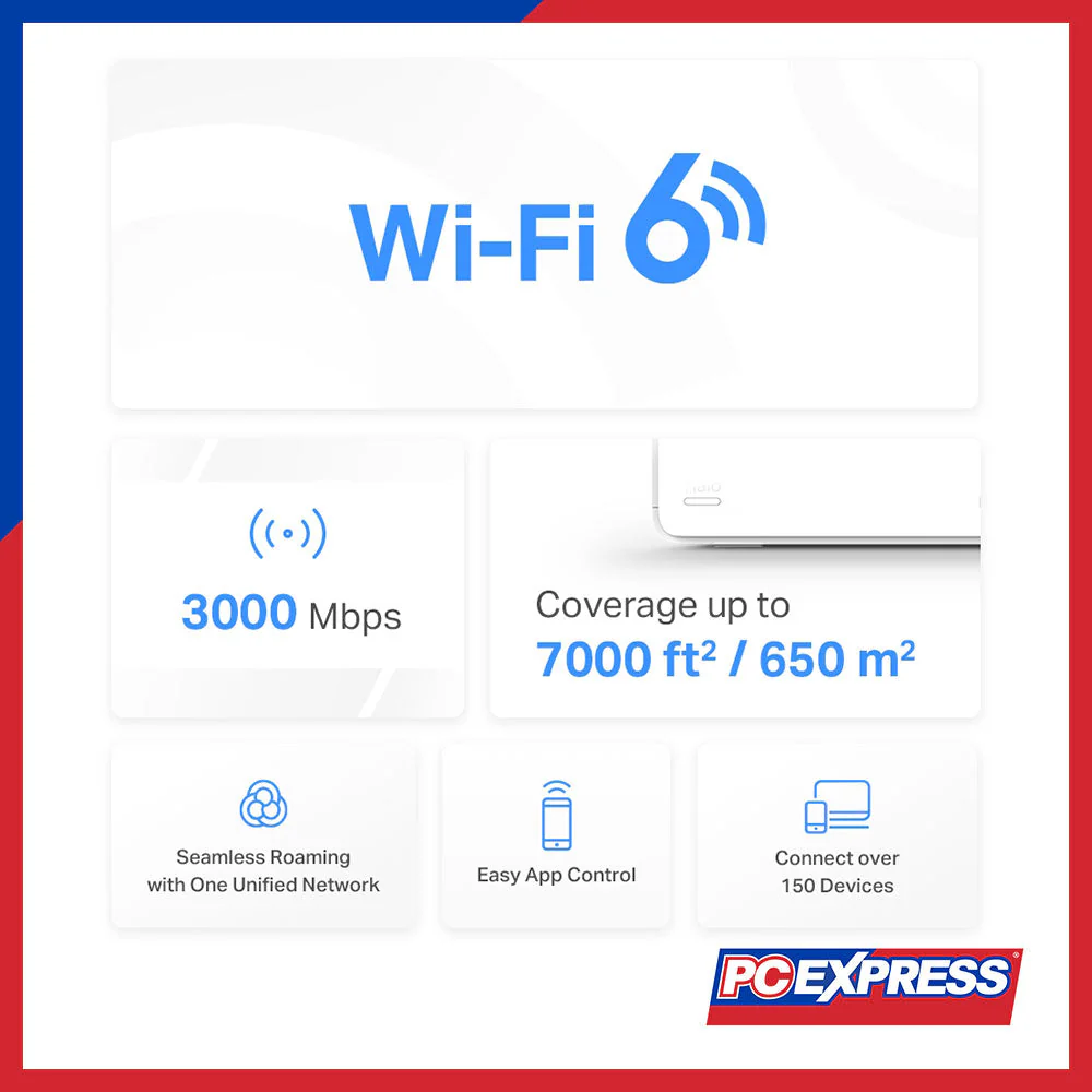 MERCUSYS HALO H80X (3-Pack) AX3000 Whole Home Mesh Wi-Fi 6 System - Image 6