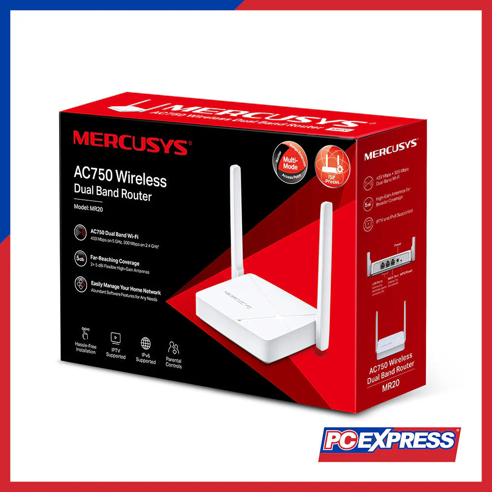 MERCUSYS MR20 AC750 Wireless Dual Band Router - Image 5