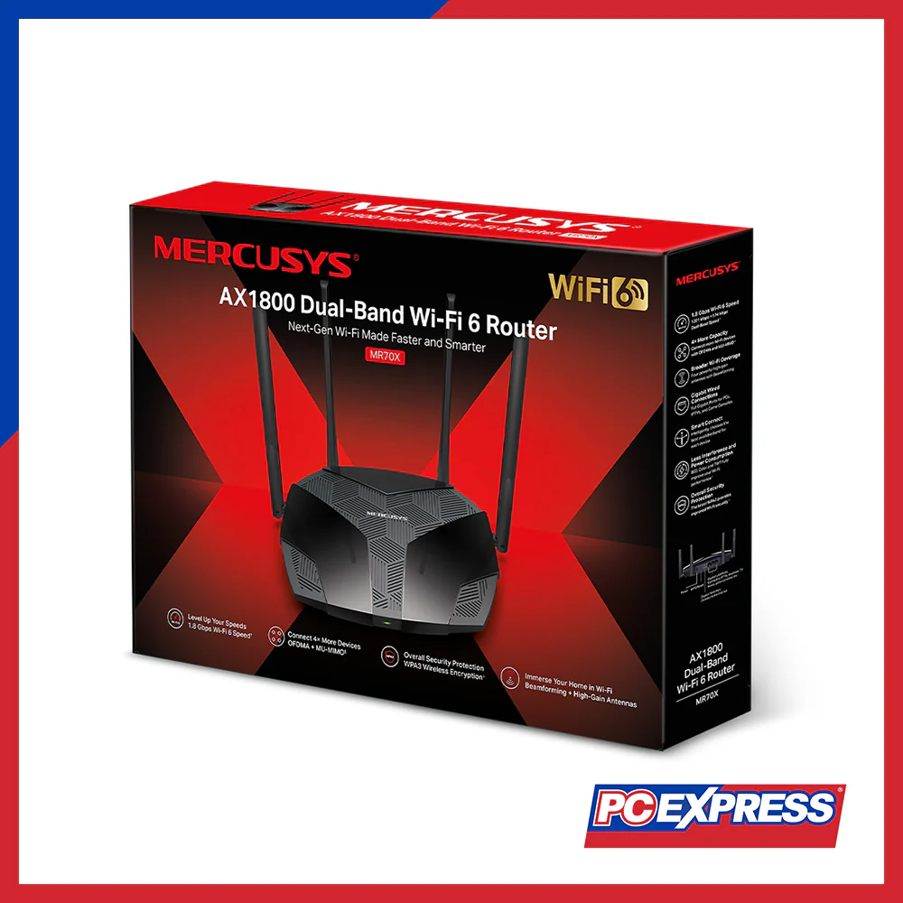 MERCUSYS MR70X AX1800 Dual-Band WiFi 6 Router - Image 4
