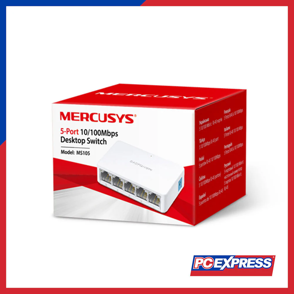 MERCUSYS MS105 5-Port 10/100Mbps Desktop Switch - Image 4