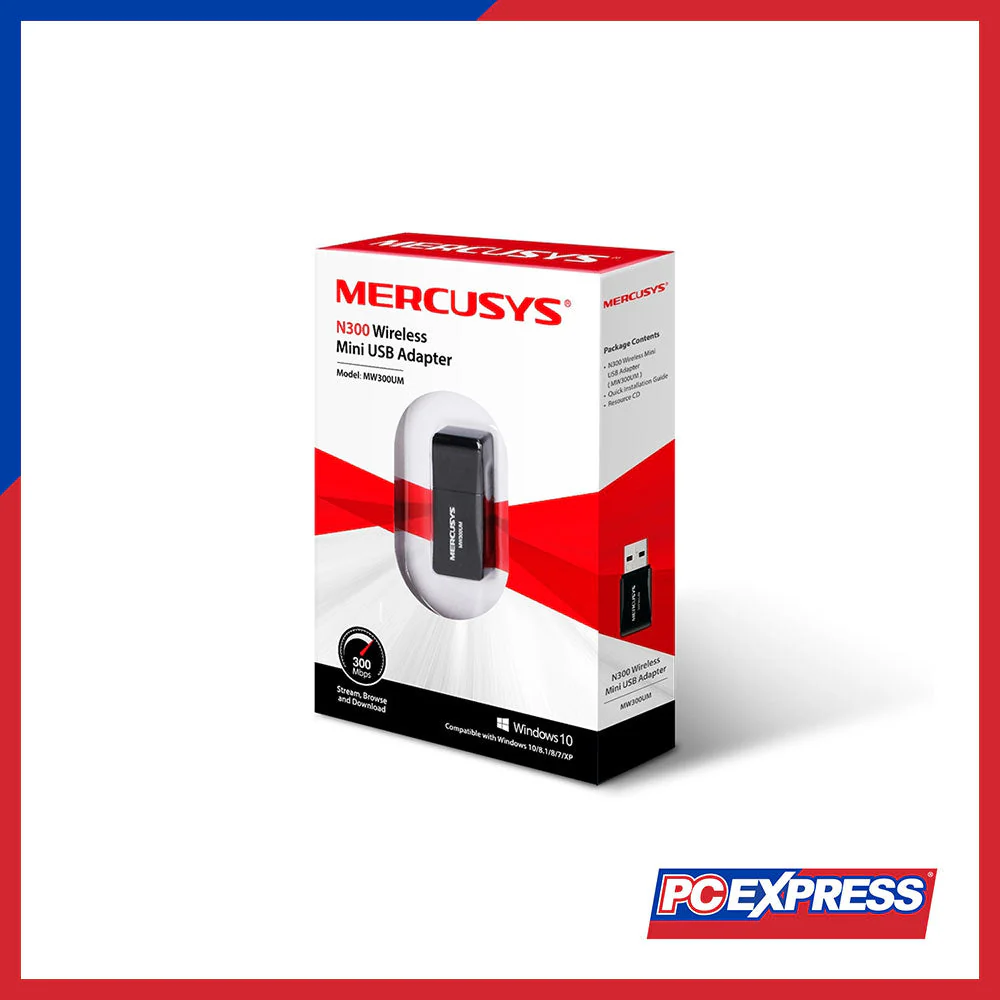 MERCUSYS MW300UM N300 Wireless Mini USB Adapter - Image 4