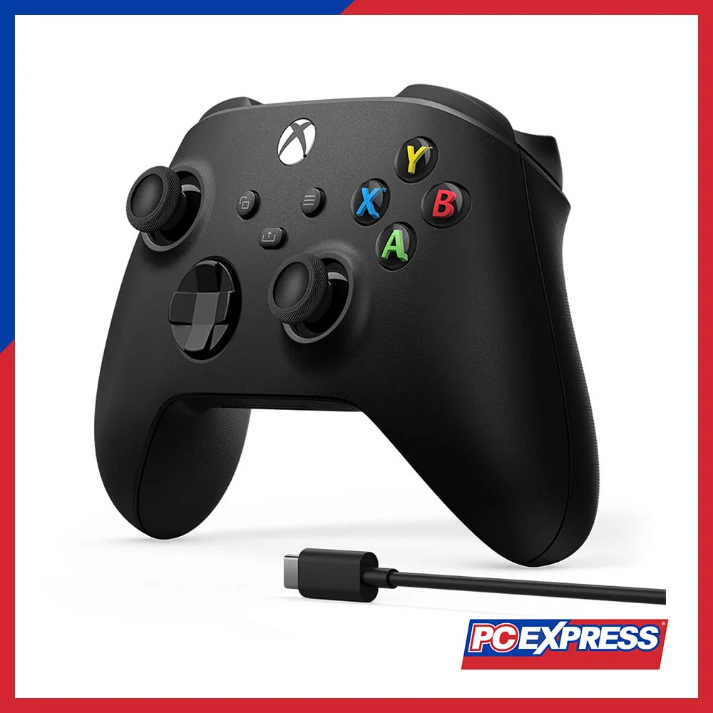 Xbox Wireless Controller + USB-C Cable (Carbon Black) - Image 3